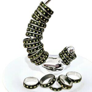 22 STARS RINGS new bundle brown black enamel reseller lot $220 retail